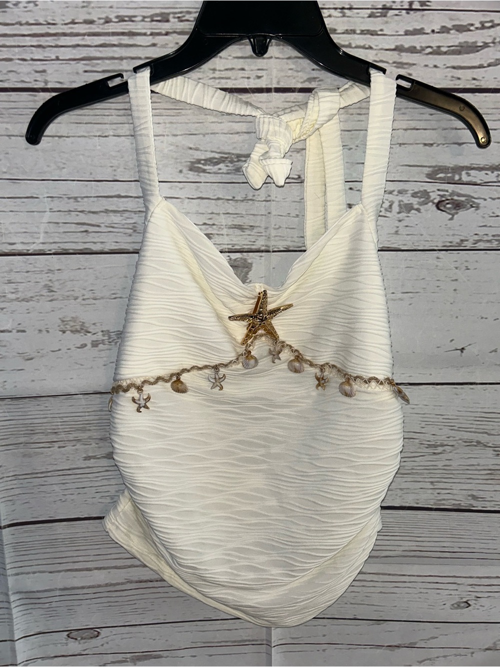 Seashell halter top